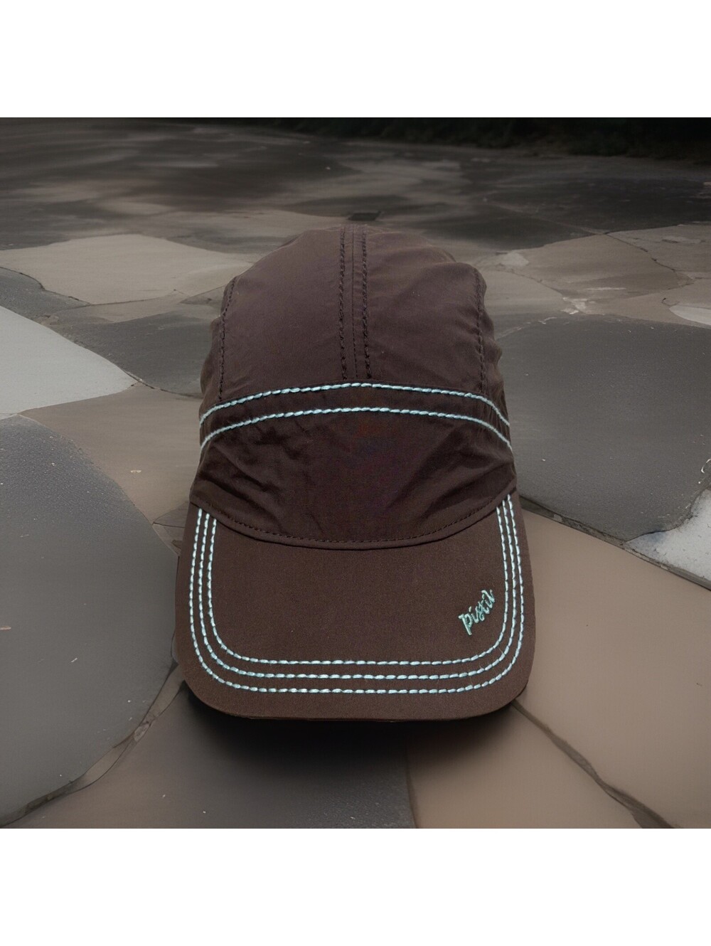 Pistil Turquoise Thread Brown Nylon Baseball Cap